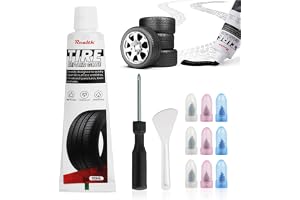 Realth däcklim 50 ml med 2 storlekar däck reparation spik (5 S + 5 l)