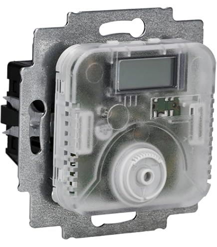 Produktbild von Phasenprüfer Inklusive Halmburger Raumthermostat RTR-76cg Cremeweiß - Für Busch Jäger DURO2000 | Inkl. Phasenprüfer Halmburger RTR-76cg Raumtemperaturregler
