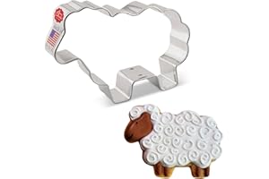 ANN CLARK COOKIE CUTTERS Formina per Biscotti Stampo a forma di pecora/agnello 9,5 cm, Prodotto negli Stati Uniti da Ann Clark
