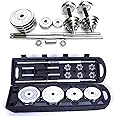 50kg Barbell Dumbbell Chromed Cast Iron Home Gym Weight Set