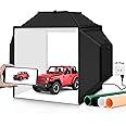 eWINNER Upgrade Light Box & Soft Box 16"x16" Professional Shooting Tent with 480 LED Lights Photo Studio Light Box Photography &4 Color PVC Backdrops for Jewelry and Product Photography