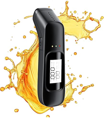 Etilometro Portatile per Alcol Test, Misuratore di Alcol Professionale