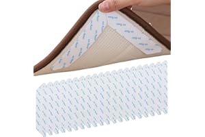 Orssmigs 20 Pezzi Antiscivolo per Tappeti, Adesivi Antiscivolo Tappeto Gripper Ferma Tappeto Antiscivolo Adesivo per Tappeti Antiscivolo Pinze per Tappeti