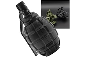 Zhongren F1 Grenades à Main Jouet en Plastique Mannequin Grenade Modèle Tactcial Airsoft Paintball Armée Jeu de rôle Prop 14+ (Noir)
