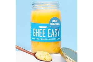 ‎GHEE EASY Ghee Easy 850g Bio Ghee - Hochreines Authentisches Ayurveda Ghee, Ohne Zusatzstoffe - Zertifiziert Organisch & Biologisch - Frei von Laktose und Gluten - 100% Europäisch