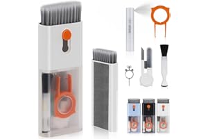 Oneyus Tastatur Reinigungsset, 10 in 1 Tastatur Reinigung Tastaturreiniger Airpods Reinigungsset Keyboard Cleaner mit Bürste für Tastatur Airpod Kopfhörer Computer Telefon PC-Monitor (Weiß)