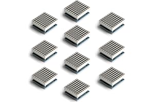 EC Buying 10Pcs MAX7219 Dot Matrix Module Control Module Display Module SCM Control Drive LED Module Electronic Components Red Display Module