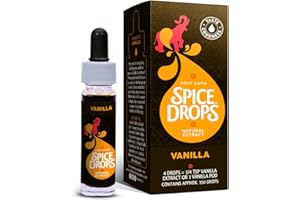 HOLY LAMA NATURALS Holy Lama Spice Drops Vanilla Extract – Great Taste Awards. Natural Cooking Ingredient, Sweet and Savoury Recipes, Baking, Drinks, Teas, Cocktails 1 x 5ml Bottle