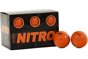 Nitro Lot de 12 balles de Golf à Distance maximale