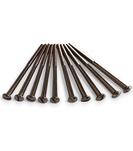 thumbnail image 2 of Best M3.5 X 75mm Brass Electrical Screws For Light Switches & Sockets - Domed Head, Slot/Pozidrive - Pack Of 5 2 of 5