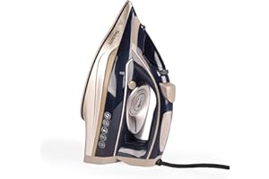 Beldray Fer à Repasser Vapeur 2600W, Semelle Céramique Professional avec Contrôle Variable Température/Vapeur, Jet Vapeur 140g/min, Réservoir 280ml, Système Auto-Nettoyage Intégré