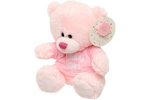 Baby Box Shop Pink Teddy Bear for Baby Girl - Newborn Soft Toys Small Pink Teddy Bear for Baby Girl - Cute Teddy Bear, Baby Girl Teddy for Newborn, New Baby Girl Gift, Pink Baby Teddy for Newborn