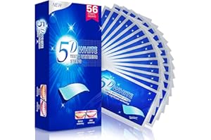 VINMALL Zahnaufhellungsstreifen Bleaching Zähne White Stripes Zähne, 56 Whitening Stripes - 28 Whitening-Sitzungen, sicher für Zahnschmelz, Zahnbleaching Stripes White zähne Bleaching zähne zuhuase