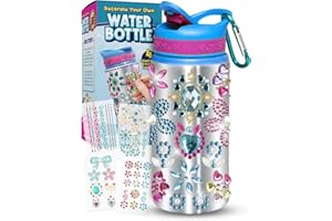 PURPLE LADYBUG Decora tu propia botella de agua para kits de manualidades para niños, regalos únicos para niñas de 6 años, regalos creativos de cumpleaños para niñas de 7, 8, 9, 10+, y regalos de