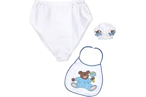 WIDMANN 66665 - Set Bebé con Gorro, Babero, Pañal Gigante, para Hombre Adulto, Baby Showers, Despedidas De Soltero, Carnaval, Color Azul