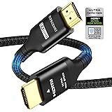 8K HDMI 2.1 Cable 2M, Etseinri Certified 48Gbps Ultra High Speed Braided HDMI Cable Support 10K 8K@60Hz 4K@120Hz eARC HDCP 2.