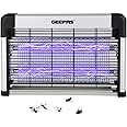 Geepas Electric Fly Killer & Bug Zapper | Powerful UV Light Indoor Insect Trap for Flies, Mosquitoes, Wasps | 50M² Coverage | Odourless & Low Noise | Plug-in Eco-Friendly Pest Control 20W