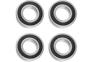 HUAREW 6206-2RS cuscinetti a sfera sigillati, 30 x 62 x 16 mm, Cuscinetti a gola profonda confezione da 4