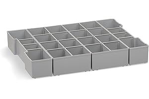L-BOXX Boîte de rangement pliable en plastique - Bosch Sortimo 102 - K3 - Boîtes de tri pour petites pièces - Boîte de tri en plastique empilable