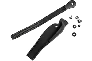 Powerslide Fibbia di serraggio Roller Online Universal Flap Black INCL.Straps, osso, Set