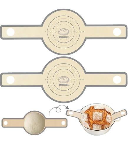 Silikon-Brotschlinge Für Dutch Oven – Antihaft, 2 Stück, Hitzebeständig Bis 230°C, Mit Langen Griffen