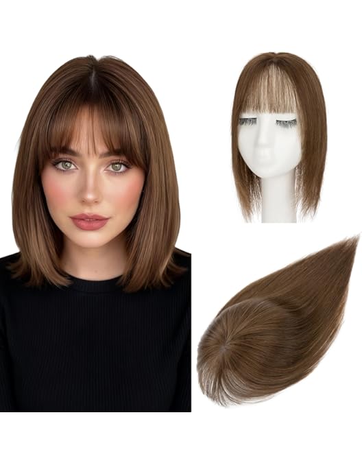 Gulagula 20" Wavy Hair Topper 6.5"x6.5" Base Size Hair Toppers For - View #4