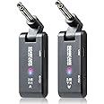 SONICAKE Wireless Guitar System, 2.4GHz Wireless System Transmitter Receiver Set Rechargeable Audio with 6 Channels for Guitar Bass Electric Instruments
