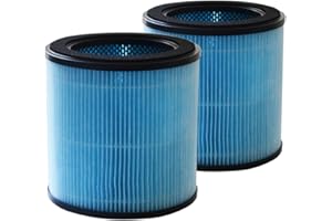 PUREBURG AP0601-RF Lot de 2 filtres de rechange compatibles avec purificateur d'air AIRTOK AP0601, charbon actif HEPA H13, filtration en 3 étapes, purification de l'air, poussière et COV