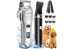‎ONEISALL oneisall 3 in 1 Hundeschermaschine dickes/dichtes Fell, Profi Hochleistungs-Hundehaarschneidemaschine Set, Leise Schermaschine für kleine und große Hunde, Katzen und Haustiere