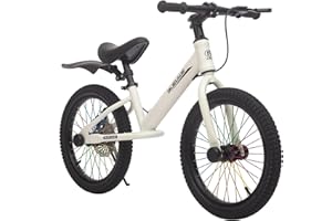 ‎GASLIKE GASLIKE Laufrad 16 Zoll ab 5-8 Jahre für Große Kinder, Kinderlaufrad mit Bremse, Sattel Höhenverstellbar und Luftreifen, Karbonstahlrahmen mit Ständer, Kinderrad für Jungen und Mädchen