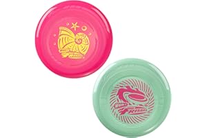 Wham-O Frisbee Go 2 Pack Dischi Volanti, Set di 22.86 cm Leggeri e Colorati per Principianti Bambini Ragazzi e Ragazze dai 5+ Anni, Gioco da Esterno per Spiaggia, Parco e Giardino - 70g