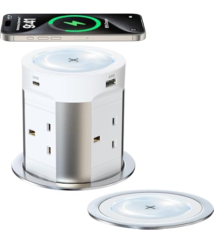 Pull Pop Up Power Sockets for Kitchen Worktops Electrical Plug Socket