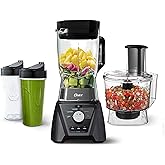 Oster Blender and Food Processor Combo with 3 Settings for Smoothies, Smoothies and Chopping Food, Includes 2 Cups and 24oz L