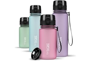 720°DGREE Butelka na wodę "uberBottle" + sitko do owoców - 350 ml, 500 ml, 650 ml, 1l, 1,5 l, 2 l, nie zawiera BPA, wodoodporna, szczelna, wielokrotnego użytku, lekka, idealna do szkoły, sportu,