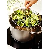 Steaming Apparatus, Boiling Vegetables, Metal Steamer, Foldable Steaming Appliance Healthy Food Apparatus
