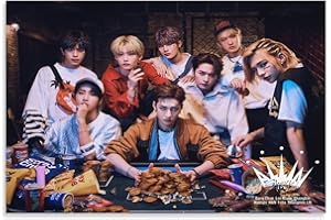 HAPPOW Poster per bambini randagi SKZ Kpop Stray Kids All Groups Members Poster decorativo su tela da parete, decorazione per la casa, camera da letto, poster 40 x 60 cm