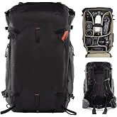 PGYTECH OnePro Focux Outdoor Waterproof Photo Backpack 25L, Black | AceFrame System, Quick Access, Adjustable Back Panel, Lap