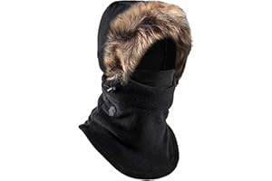 Tough Headwear Balaclava Hood Ski Mask for Men and Women - Heavyweight Sherpa Fleece Snood Winter Balaclavas - Cold Weather Thermal Face Masks Skiing Snowboarding Cycling