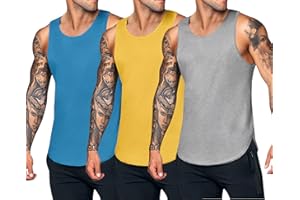 COOFANDY Tank Top Herren Bodybuilding Tanktops Ärmelloses Muskelshirt Fitness Stringer Achselshirts Herren Sport Unterhemd