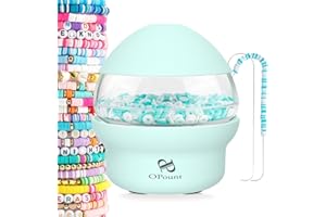 PP OPOUNT Verde Spinner Eléctrico para Cuentas de Arcilla, Hilandero de Cuentas con 2 Agujas Para Cuentas Ojo Grande, Spinner Automático de Cuentas, joyería-Making y DIY Bracelet Arte (Patentado)