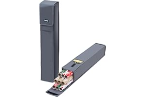 FiNeWaY Set of 2 Gift Wrap Storage Bag Sleeve Wrapping Paper Organiser Holder With Pocket & Carry Handle Xmas Tidy – Stores Baubles Tinsels Bows Scissors Tags Rip Proof Birthday Wedding Christmas Grey