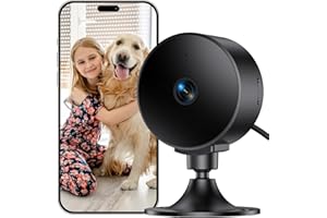 Elelink Kamera Wewnętrzna 2K 3MP, WiFi Niania i Kamera dla Zwierząt z Wykrywaniem Ruchu, Dwukierunkowy Dźwięk, Nocne Widzenie, Kompatybilna z Alexa i Google Assistant, SD/Cloud, Tylko WiFi 2,4GHz