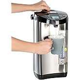 Rosenstein & Söhne Wasserkocher: Heißwasserspender, 5-Liter-Wassertank, 5 Temperaturstufen, 1.200 Watt (Wasserbereiter, Therm