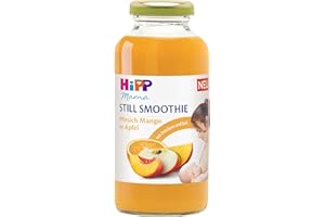 ‎HIPP BABYSANFT HiPP Mama Still Smoothie Pfirsich Mango in Apfel (6 x 200ml), Mehrfruchtsaft mit Folsäure, Jod und Vitaminen für Schwangerschaft und Stillzeit