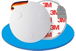 Sonero MH-070 uchwyt magnetyczny do czujników dymu (detektor tlenku węgla i inne produkty), średnica 70 mm, bardzo silne magnesy, 1 sztuka uchwyt magnetyczny, 1 zestaw