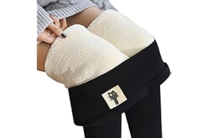 Denise Lamb Frauen Warme Schlanke Hose,Winter Lamm Plüsch Jogginghose Verdickte Fleece Gefütterte Jogginghose Hohe Taille Übergroße Leggings für Frauen