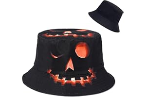 XYIYI Halloween Bucket Hut Lustige Fischerhüte Mode Sonnenhut für Damen Herren