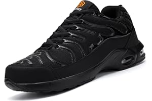 DYKHMILY Chaussures de Securite Femmes Légères Chaussures Travail Embout en Acier Basket de Sécurité Respirantes Amorti Confortables Coussin d'air Anti-Perforation S1