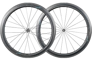 TRIAERO Aero 40S/50S/55S Juego de Ruedas de Carbono, 700C Clincher Tubeless Ready Rim Brake Sapim CX-Ray Spokes (Actualizado Fast and Light Series)