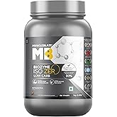 MuscleBlaze Biozyme Iso-Zero, Low Carb Whey Protein Isolate Powder, Ice Cream Chocolate (1kg / 2.2lbs) | 27g Isolate Whey Per